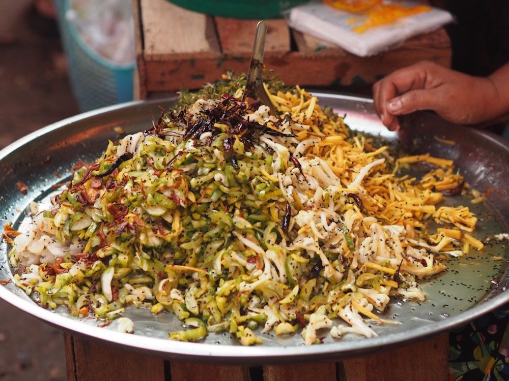 Teal Leaf Salad Mawlamyine Myanmar