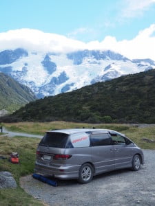 White Horse Hill campground, Mount Cook NP
