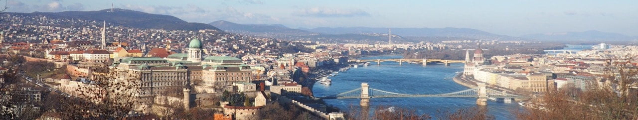 Panoramic view of Budapest from Gellert Hill 2 min