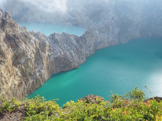 Crater lakes at Kelimutu Flores