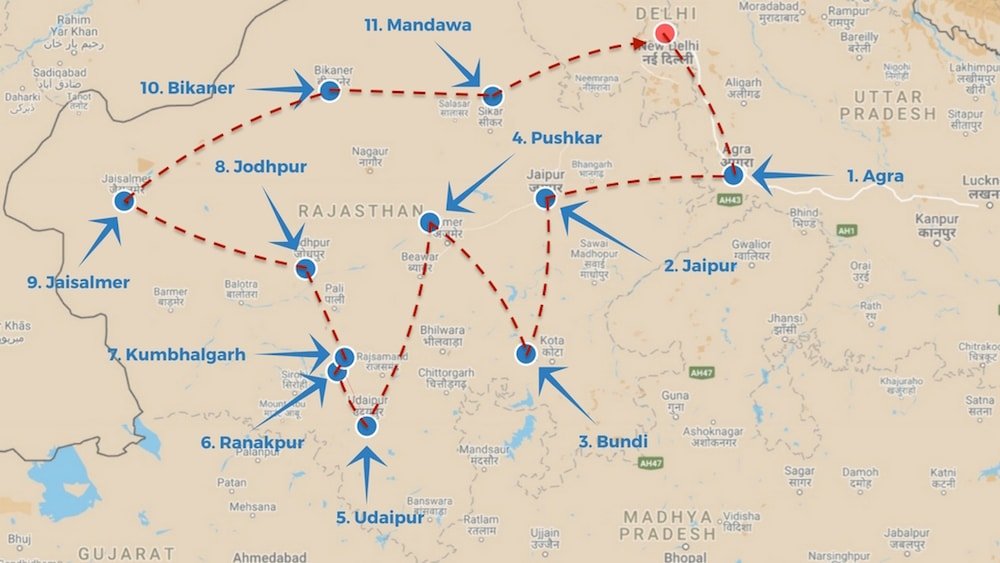 How To Plan The Ultimate Rajasthan Road Trip Above Us Only Skies