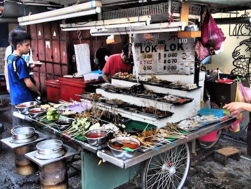 Food stall in Georgetown Malaysia