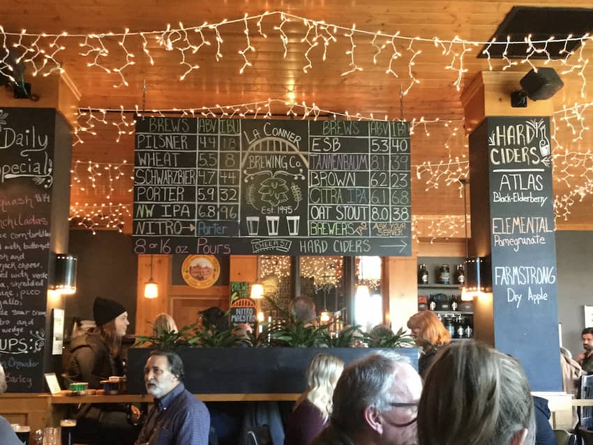 La Conner Brewery beer menu