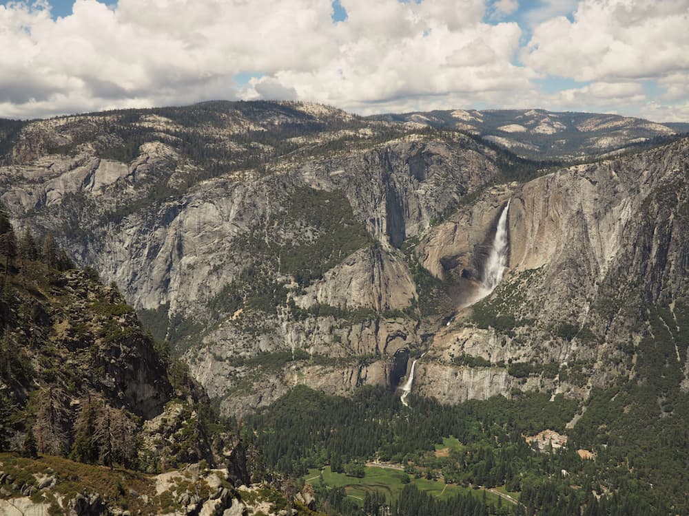 View of Yosemite Falls from Glacier Point