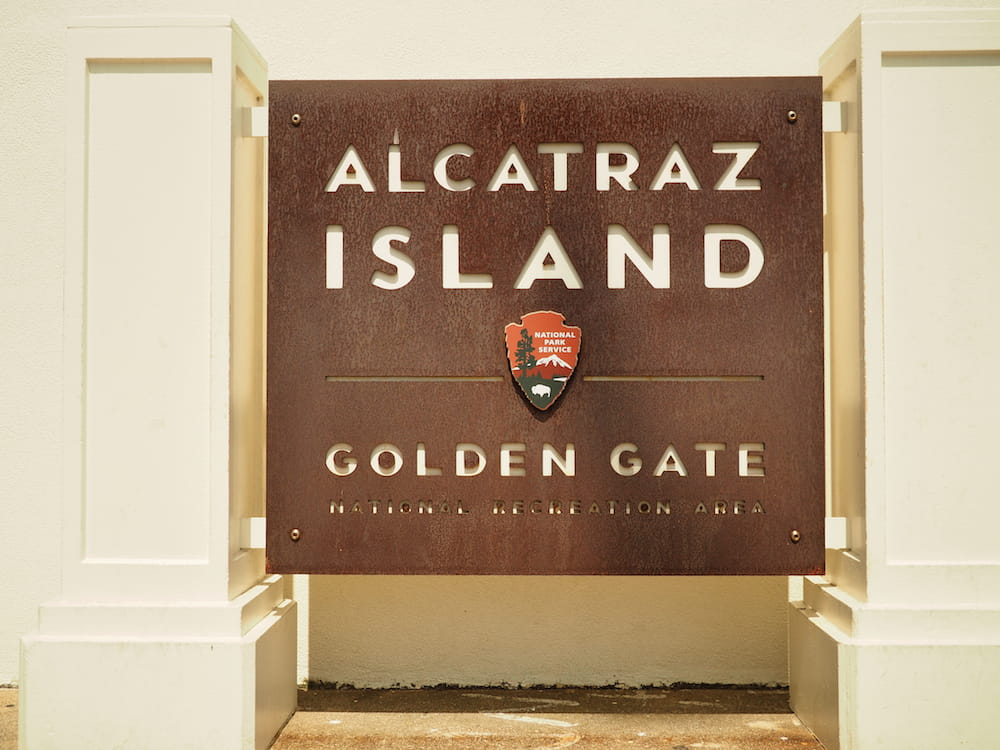 Alcatraz Island sign