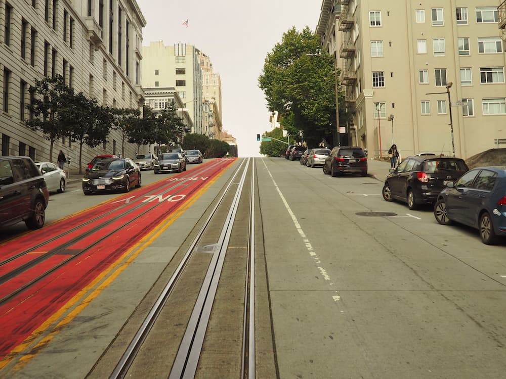 Cable car lines San Francisco