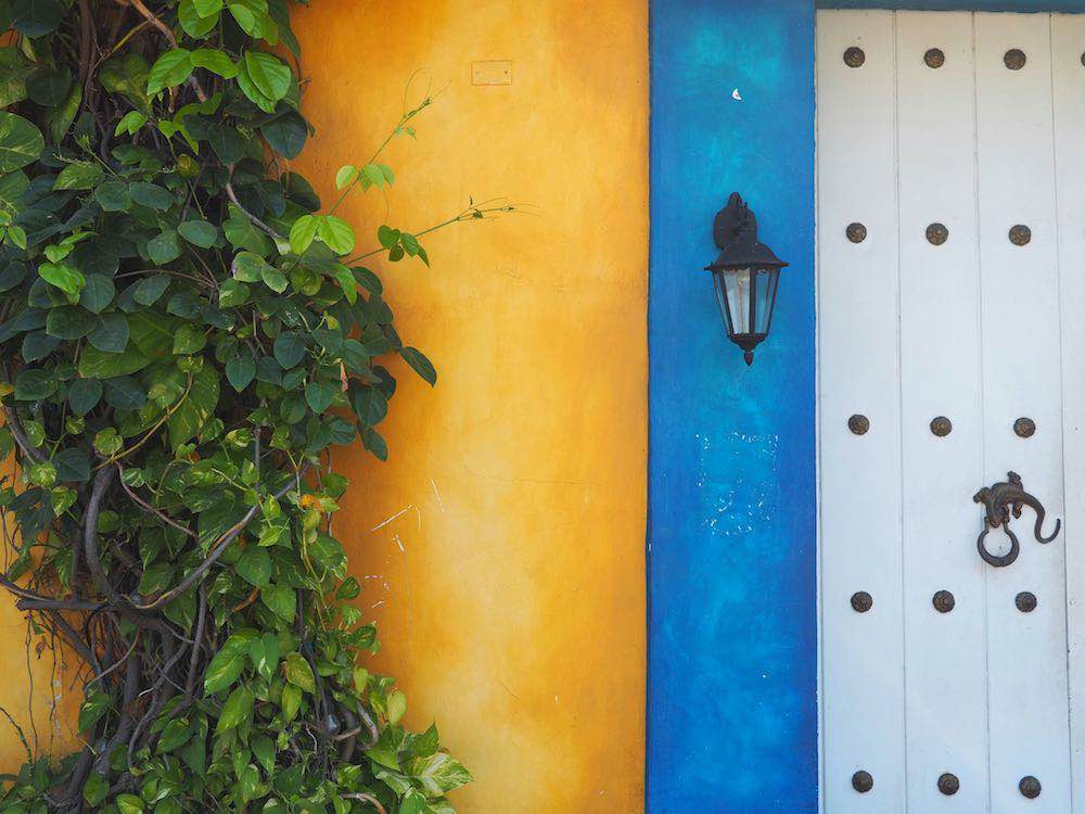 Multi-coloured home in Cartagena
