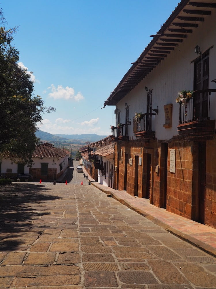 Street leading away from the main plaza