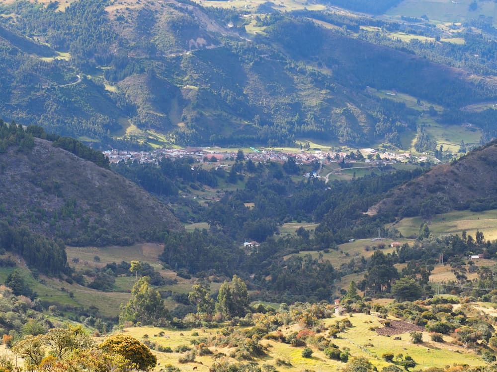 View of Mongui from the descent