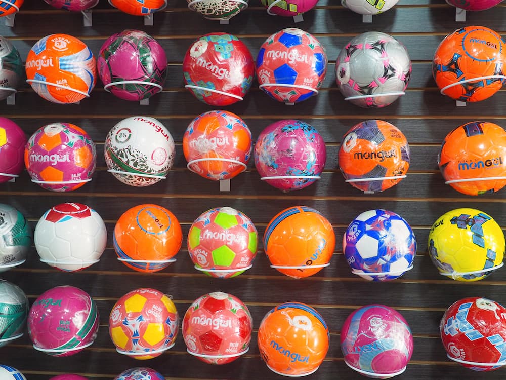 Locally-made footballs