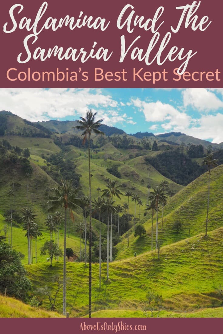 With a sublime mountain setting and access to scenery that rivals the Cocora Valley, Salamina is a visual treat - yet few foreign visitors actually go there - #pueblospatrimonios #heritagetowns #cocoravalley #colombiatravel #offthebeatentrack
