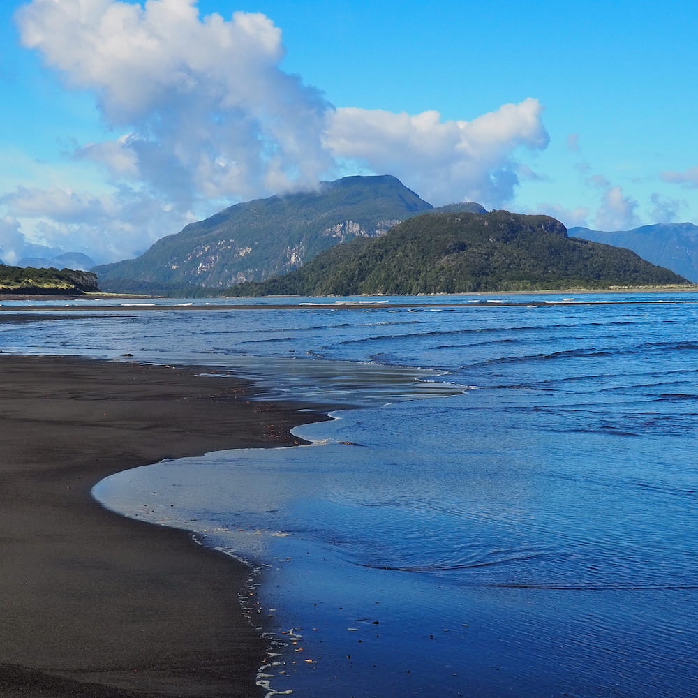 Ocean side of the beach