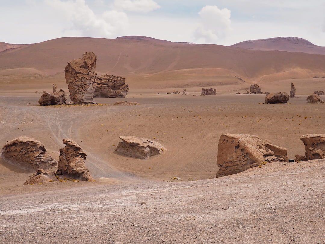 Bizarre rock shapes in the high desert