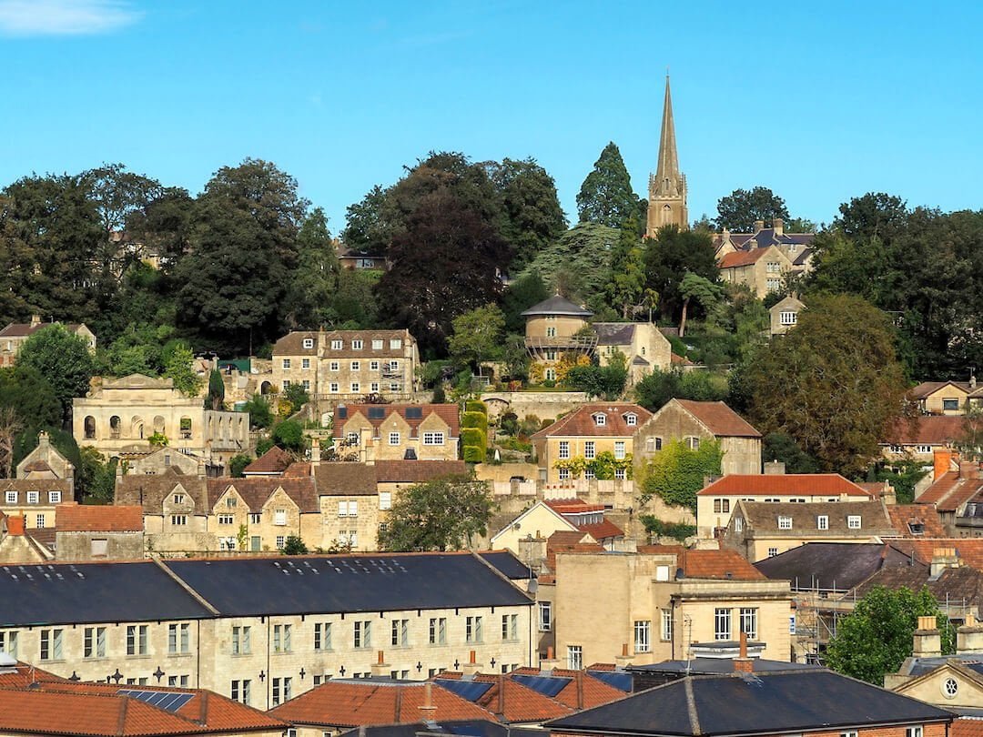 View of Bradford on Avon from St Margarets Hill.......
