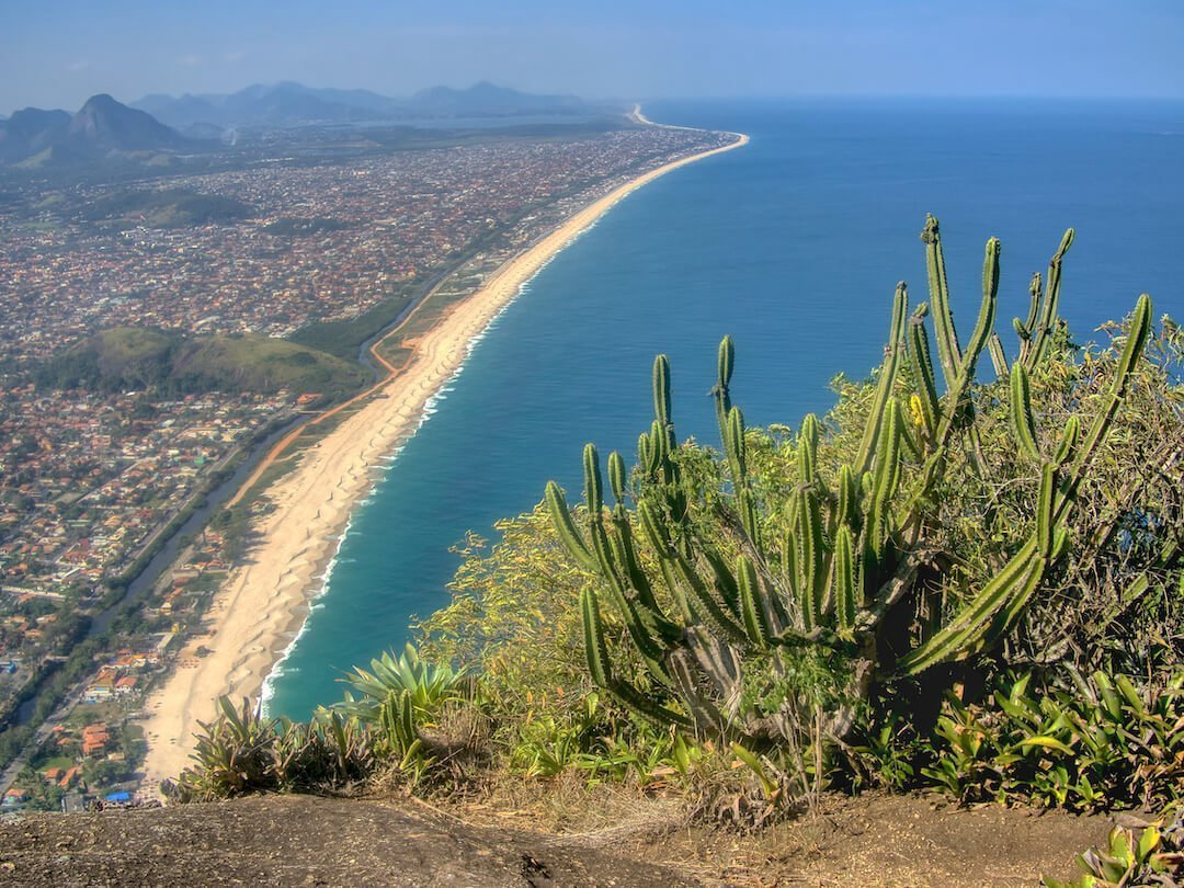 IView od Itaipuacu from the summit of Pedra do Elefante