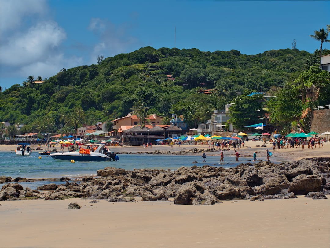 Beach restaurants on Praia de Pipa