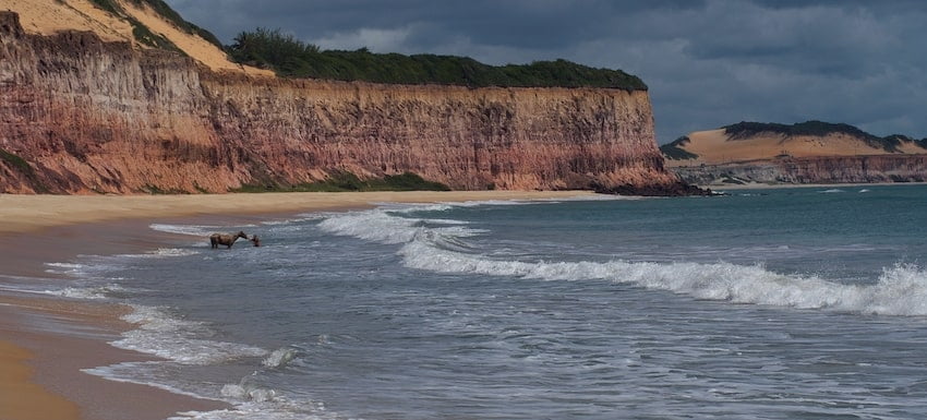 View of Morro Dois Irmãos from Ipanema Beach