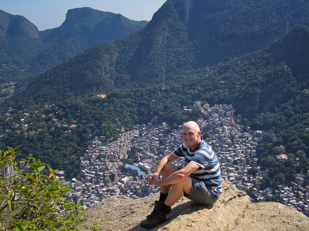 Two Brothers trail - view of Rocinha favela