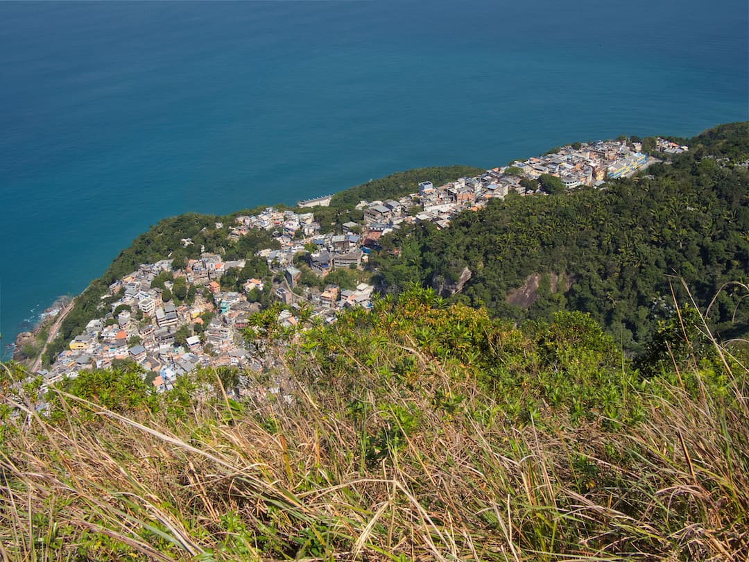 Two Brothers trail - view of Vidigal favela